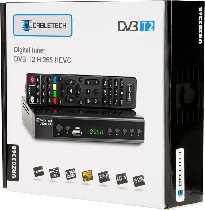 Actual product image Cabletech Tuner DVB-T2 H.265 HEVC (DVB-T, DVB-T2)