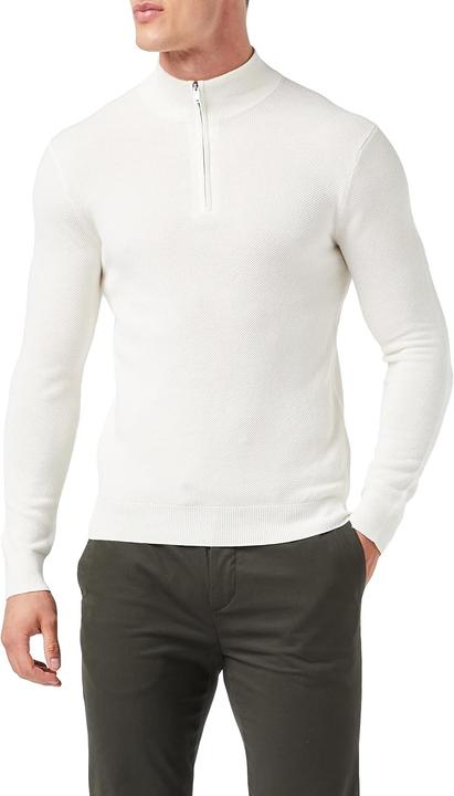 Produktbild Hackett limited Heren GMD Textured Hzip Sweater, 814 ecru, M (M)