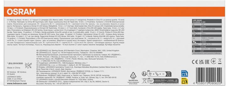 Produktbild Osram Led Base Classic A (E27, 806 lm, 5x)