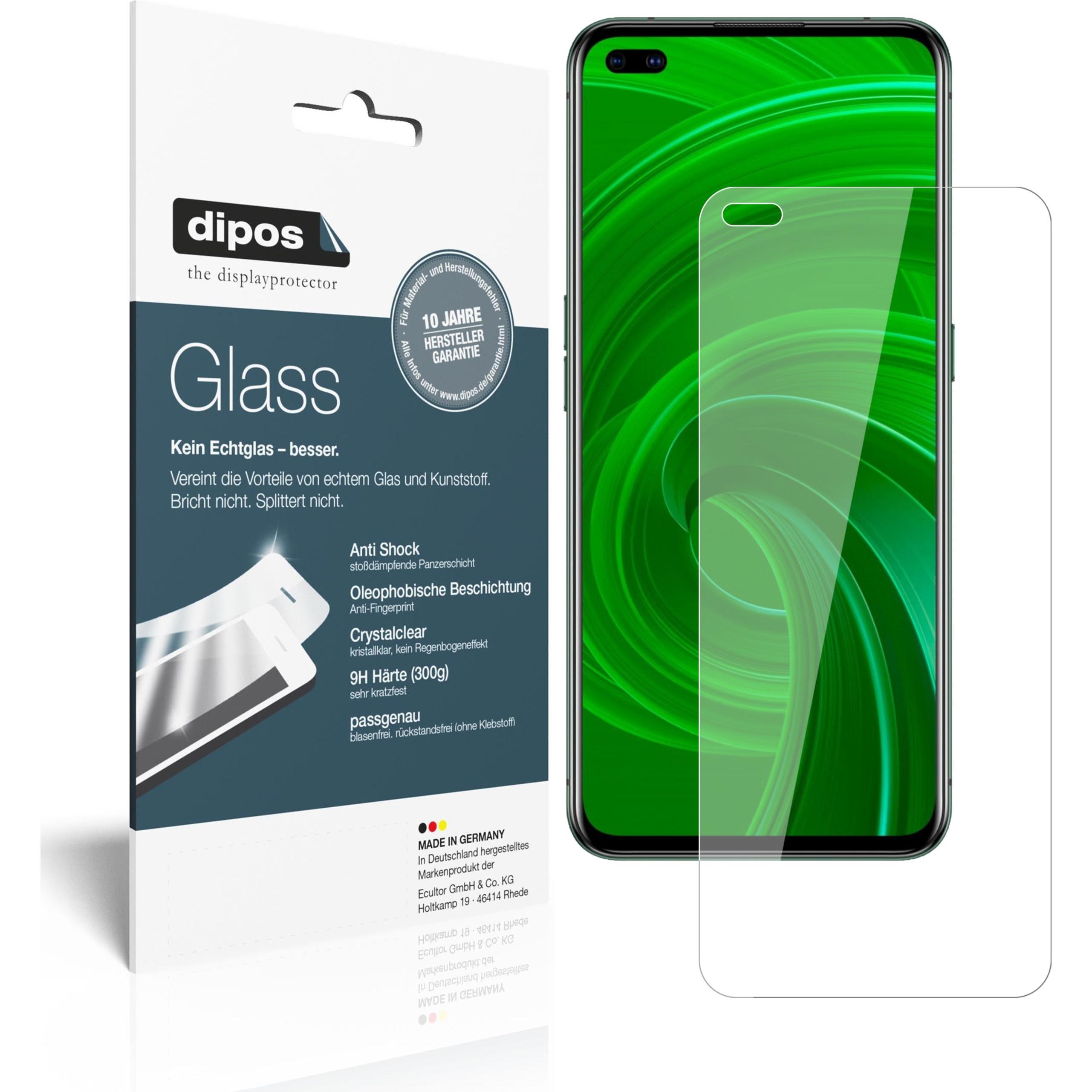 Dipos Displayschutz Anti-Shock (1 Stück, Realme X50m 5G), Smartphone Schutzfolie, Transparent