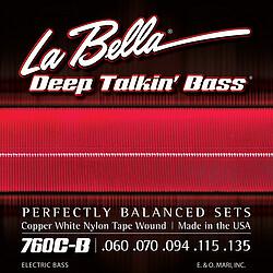 La Bella Bass 760CB White Nylon 060/135 (Gitarre)