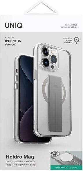 Produktbild Uniq etui Heldro Mag iPhone 15 Pro Max 6.7" Magclick Charging przeźroczysty/lucent clear (Apple iPhone 15 Pro Max)