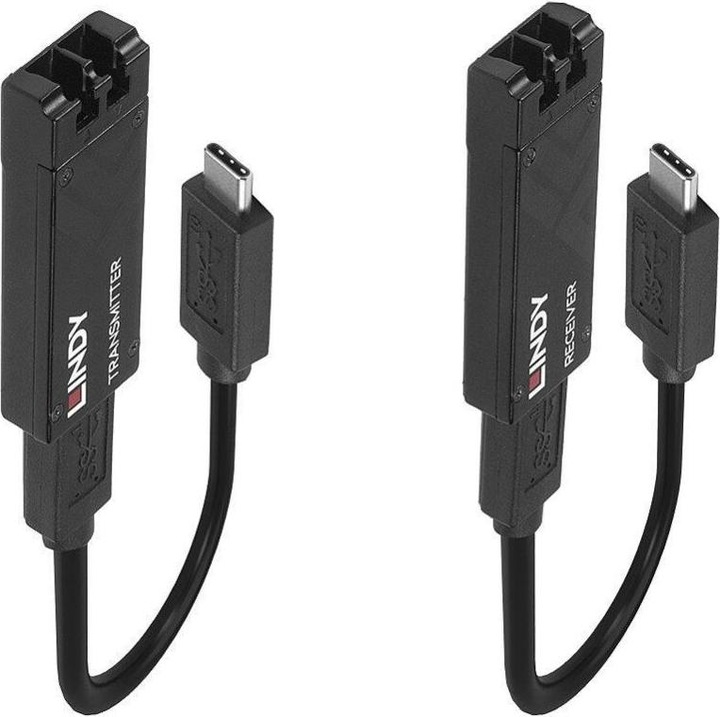 Actual product image Lindy Fibre Optic USB 3.2 Type C Extender (0.02 m)
