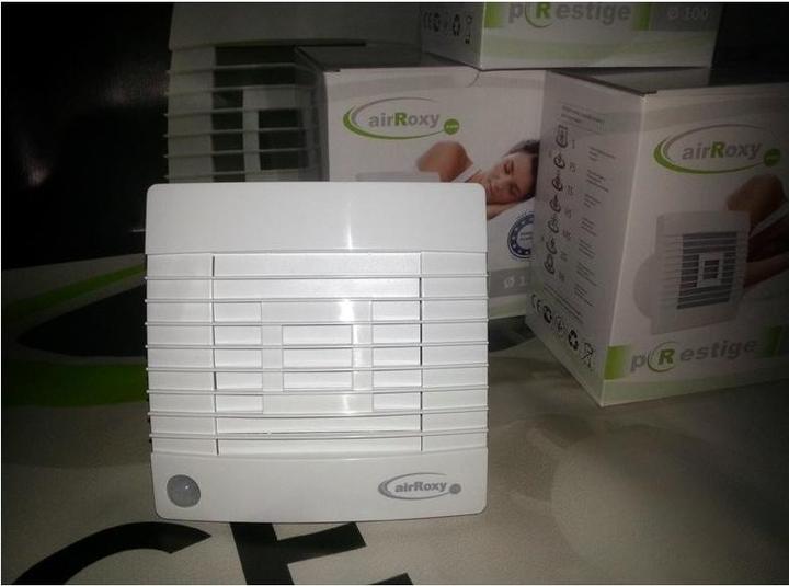 Actual product image Airroxy Wall fan 100 mm 15 W with gravitational lock