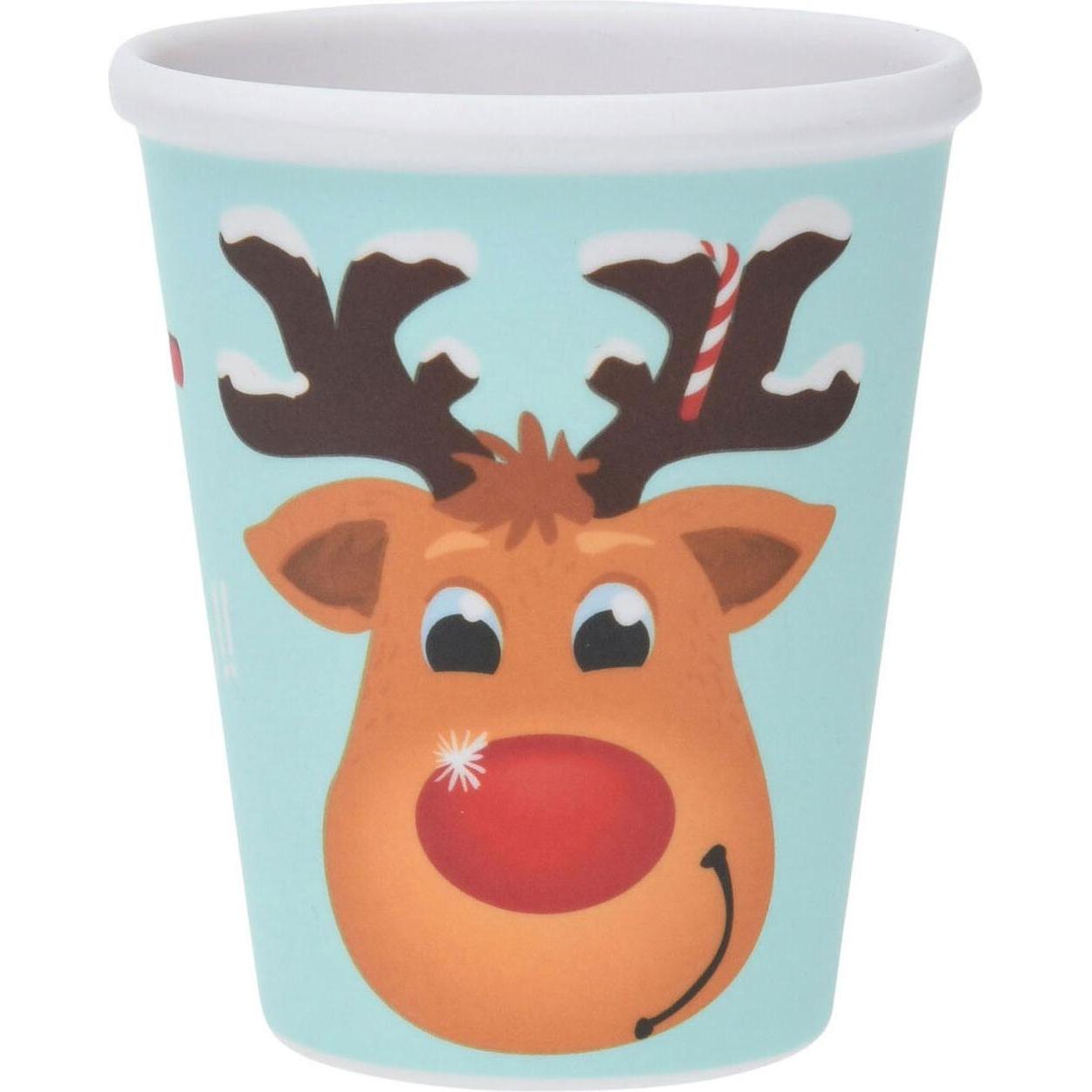 Thumbnail - Einweggeschirr, Weihnachtsbecher Melamin, 250ml