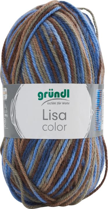 Braun, Beige, Blau