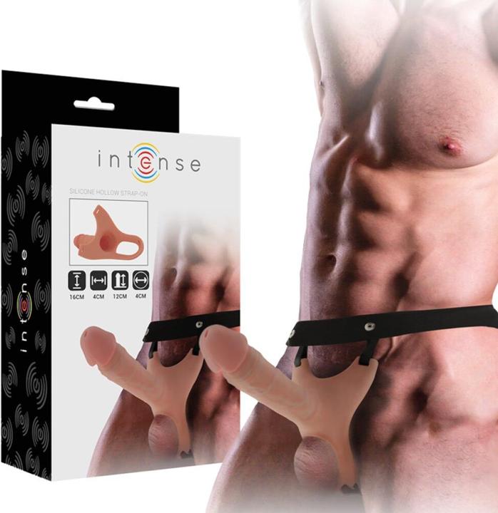 Actual product image Intense HOLLOW STRAP-ON EXTENDER 16 X 3.5 CM