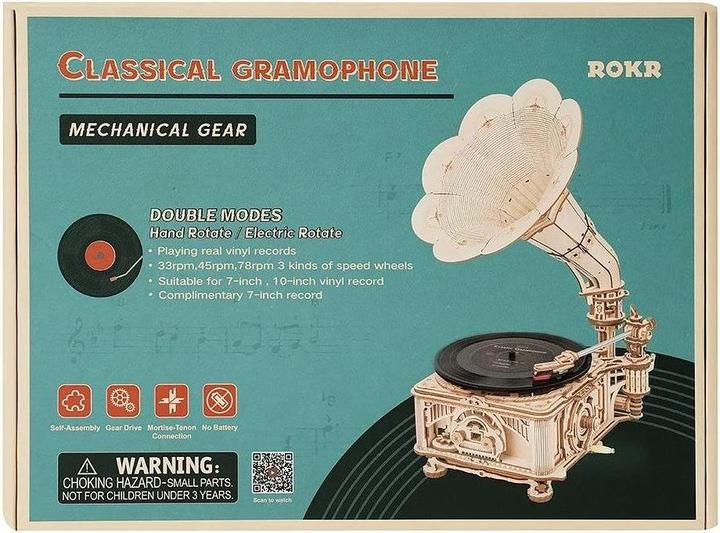 Immagine prodotto Rokr Classical Gramophone (elektrisches Modell) (424 pezzi)