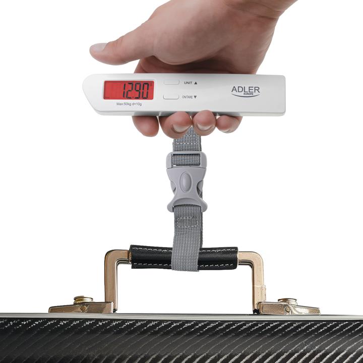 Produktbild Adler | Travel Luggage Scale | AD 8191 | Maximum weight (capacity) 50 kg | Accuracy 10 g | Grey