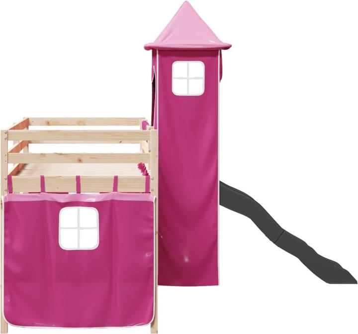 Actual product image vidaXL Children's loft bed with tower (90 x 200 cm)