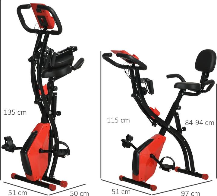 Actual product image Homcom Bike trainer with LCD display