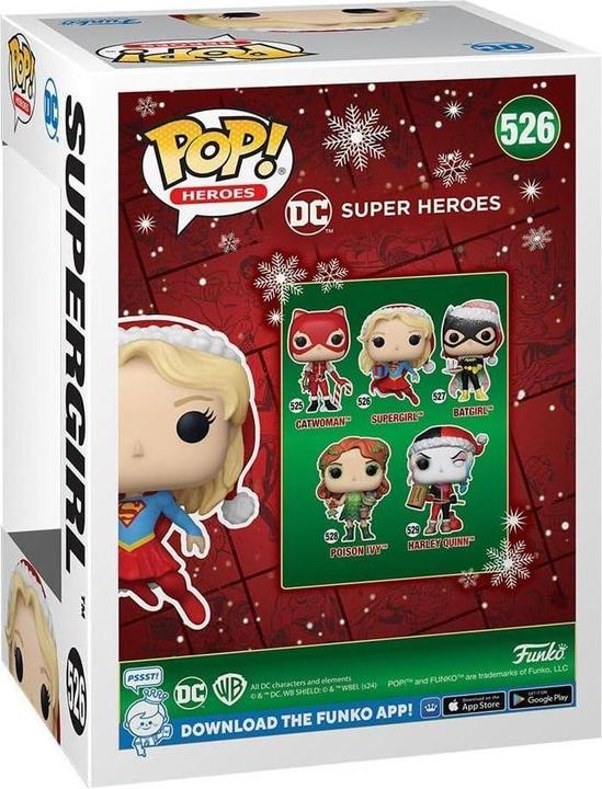 Actual product image Funko DC Comics POP! Heroes Vinyl Figure Holiday '24- Supergirl 9 cm