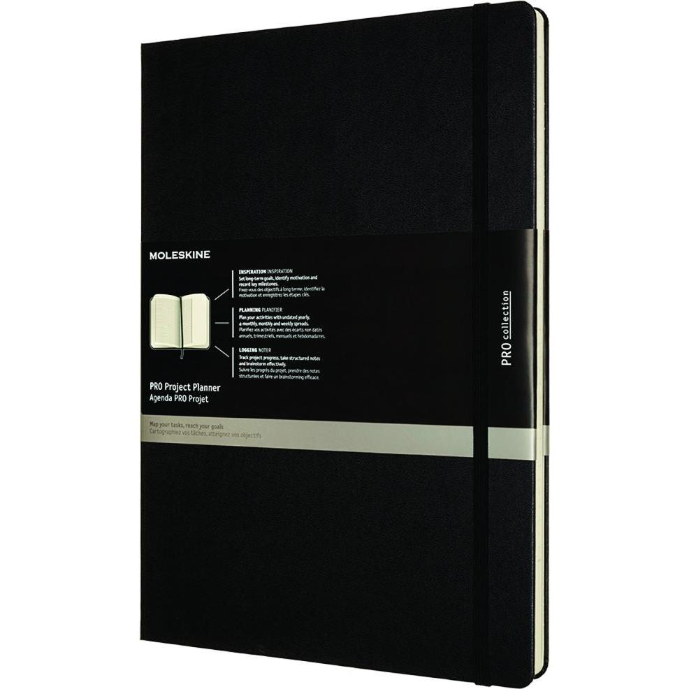 Moleskine, Heft + Block, Pro Projekt-Planer (A4, Liniert, Harter Einband)