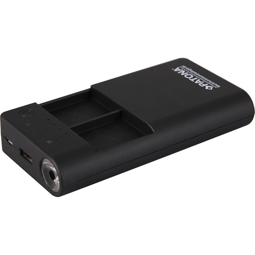 Patona Powerbank GoPro (Caricabatterie per fotocamere), Alimentatore fotocamera, Nero