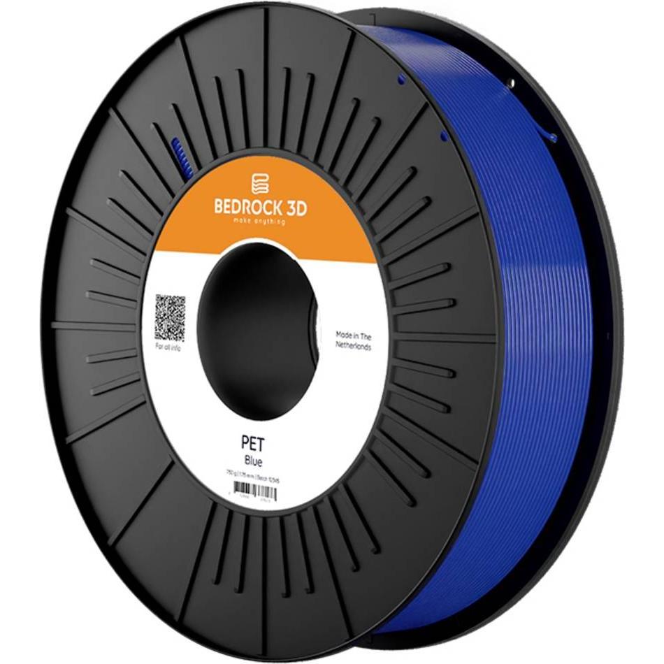 Bedrock 3D Pet-0315a075 PET Blue 1.75 mm 750 g Filament PET 1.75 mm 750 g Blau (PET, 750 g), Filamenti stampa 3D, Blu