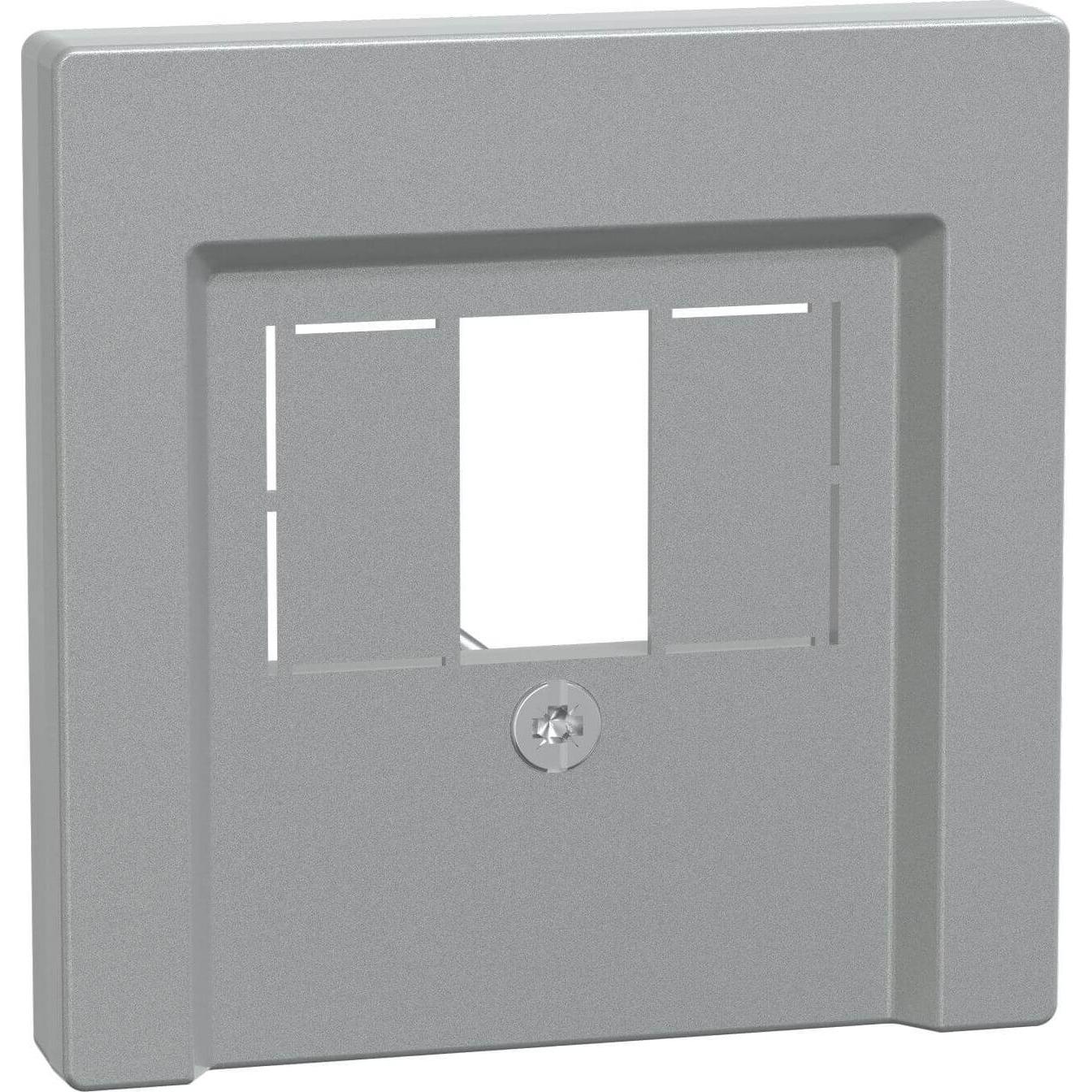 Merten 297960. Produktfarbe: Aluminium, Markenkompatibilität: Universal, Material: Thermoplast, Telefon Zubehör