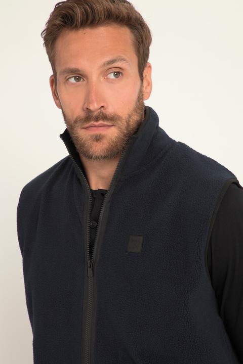 Produktbild JP1880 Fleece-Weste, Bauchfit, Stehkragen, Kängurutasche (8XL)