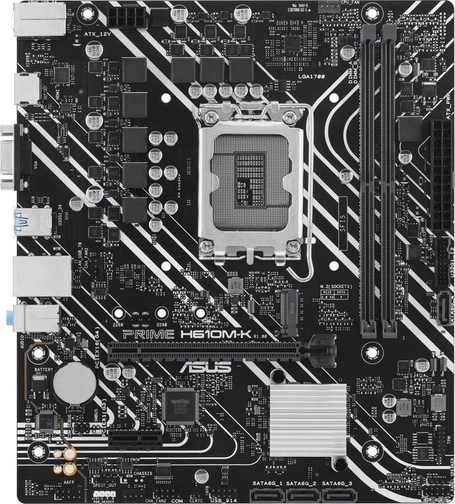 Productafbeelding ASUS MB PRIME -K Intel,1700,DDR5,mATX (LGA 1700, Intel H610, mATX)