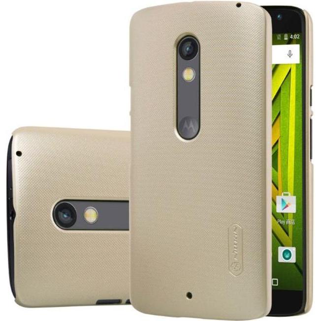 Nillkin Super Frosted Shield Series (Motorola Moto X Play), Smartphone Hülle, Gold