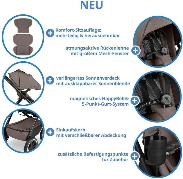 Produktbild ABC Design Kinderwagen 3 in 1 3in1 Kombi-Kinderwagen-Set Samba 2 All in