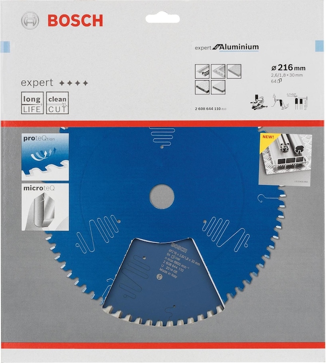 Produktbild Bosch Professional Zubehör Kreissägeblatt Expert for Aluminium, 216 x 30 x 2,6 mm, 64