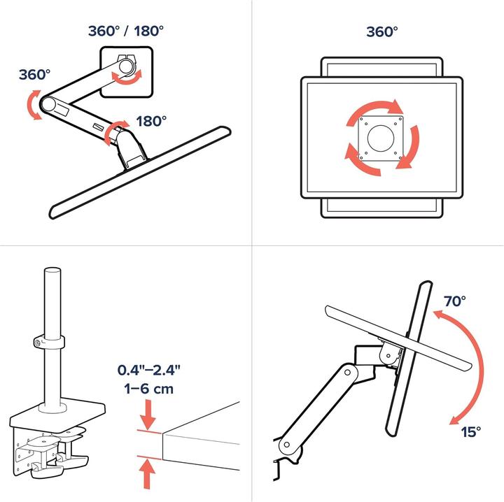Actual product image Ergotron LX PRO ARM DUAL DISPLAY STACKING darkgrey (Table, 27", 10 kg)