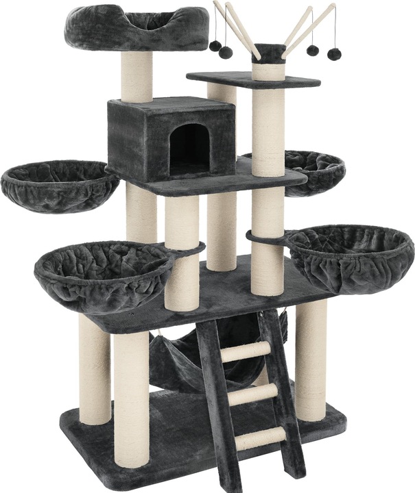 tectake Gismo (195 cm, Grey, White)