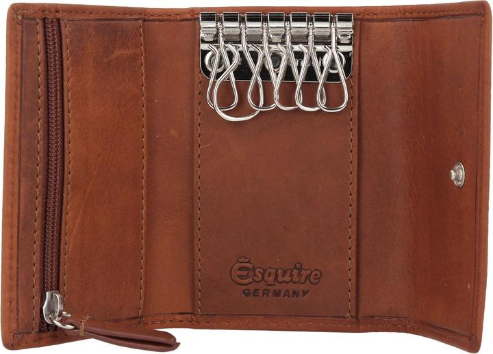 Actual product image Esquire Dallas leather key case 10 cm