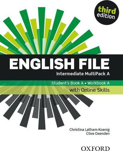 Energy Label English File: Intermediate: Student's Book/Workbook MultiPack A with Oxford Online Skills (English, Collectif, 2019)