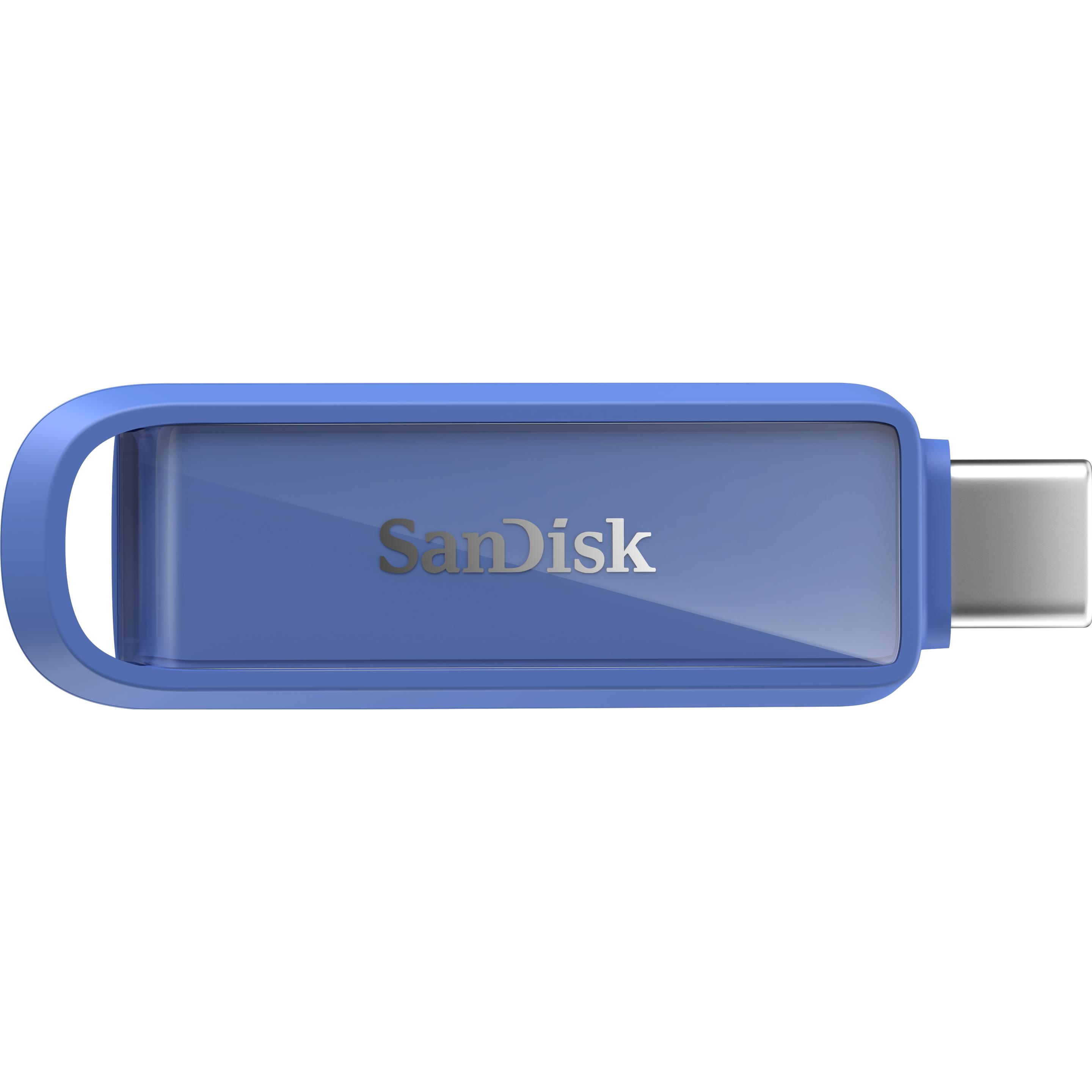 SANDISK Phone Drive USB-C Maritime Blue 512GB (512 GB, USB-C), Chiavetta USB, Blu, Bianco
