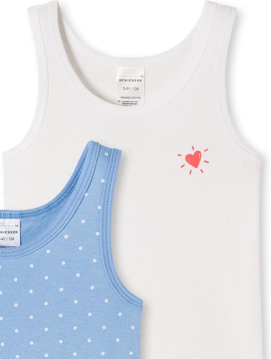 Produktbild Schiesser 2er Pack Feinripp Organic Cotton Unterhemd / Top (92)