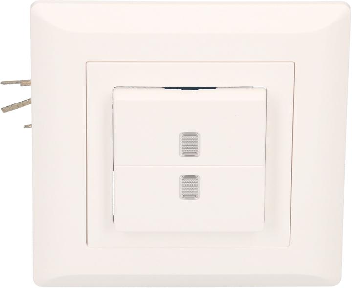 Image du produit Hager Kallysto Doppel-Druckschalter Schema 3+3