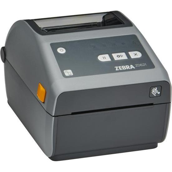 Zebra Etikettendrucker ZD621d 300 dpi – Cutter USB, RS232, LAN, BT (300 dpi), Etikettendrucker, Grau