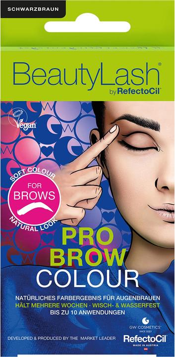 Refectocil Set zum Färben der Augenbrauen Pro Brow Colour 7 ml - Farbton: Schwarz-Braun