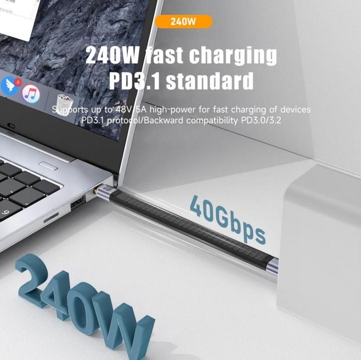 Produktbild PowerGuard USB C — USB C (0.10 m, USB 4.0)