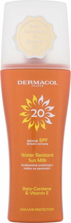 Immagine prodotto Dermacol Latte spray resistente all'acqua del sole (Latte solare, SPF 20, 200 ml, 150 g)
