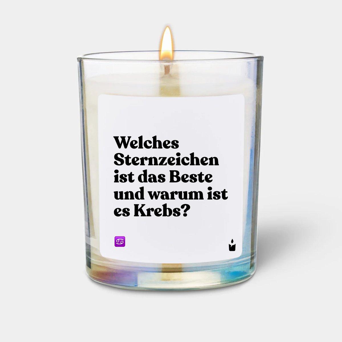 Chatty Candles, Candela profumata, Duftkerze Woody Welches Sternzeichen ist das Beste und warum ist es Krebs?