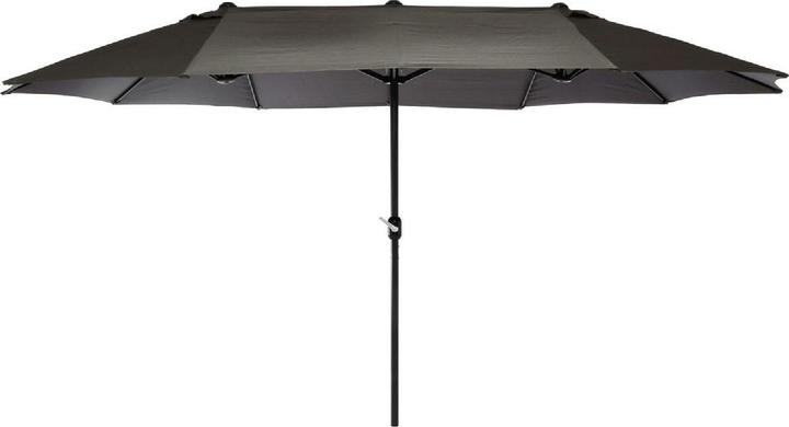 Actual product image VCM Doppelsonnenschirm XXL Sonnenschirm Anthrazit 4,50m m. Kurbel Polyester 180g/m² (2.65 m)