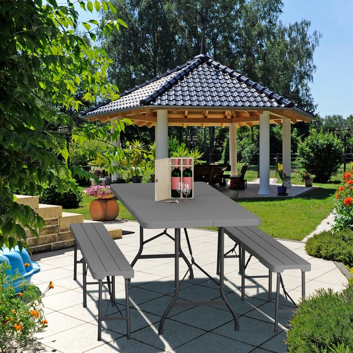 Actual product image Relaxdays garden table (180 cm)