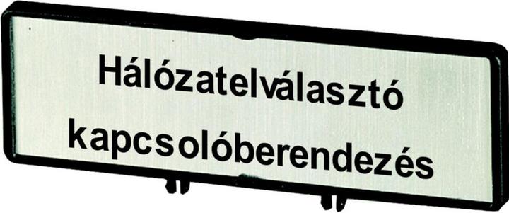 Produktbild Eaton Träger mit Schild, verwendbar für T0, T3, P1, 48 x 17 mm, beschriftet mit zNetz-Trenneinrichtungz (I