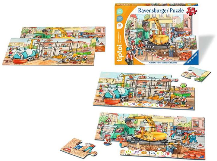 Productafbeelding tiptoi PfkE Bouwplaats '22 2x12p (12 onderdelen)