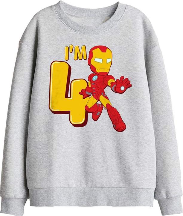 Produktbild Iron Man Sweatshirt 4. Geburtstag (116)