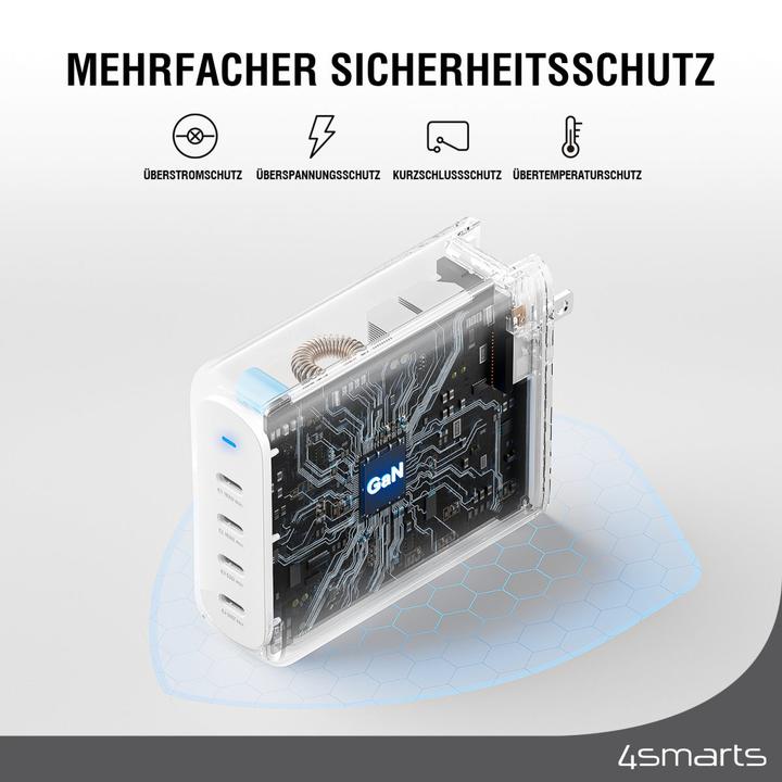 Produktbild 4smarts USB-Wandladegerät GaN Flex Pro 200 W, Ladeport Output (200 W)