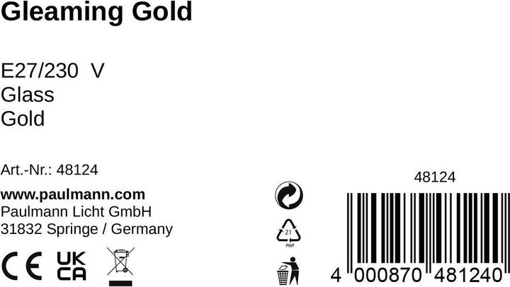 Actual product image Pauleen Gleaming Gold (E27)