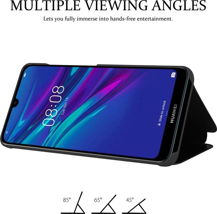 Actual product image Cadorabo Smart View Mirror Book Case for Huawei Y6 2019 (Huawei Y6 (2019))