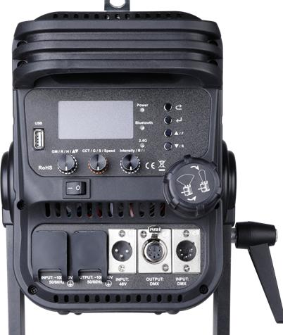 Actual product image Falcon Eyes RGB LED Fresnel Spot Dimmable DM2 200W