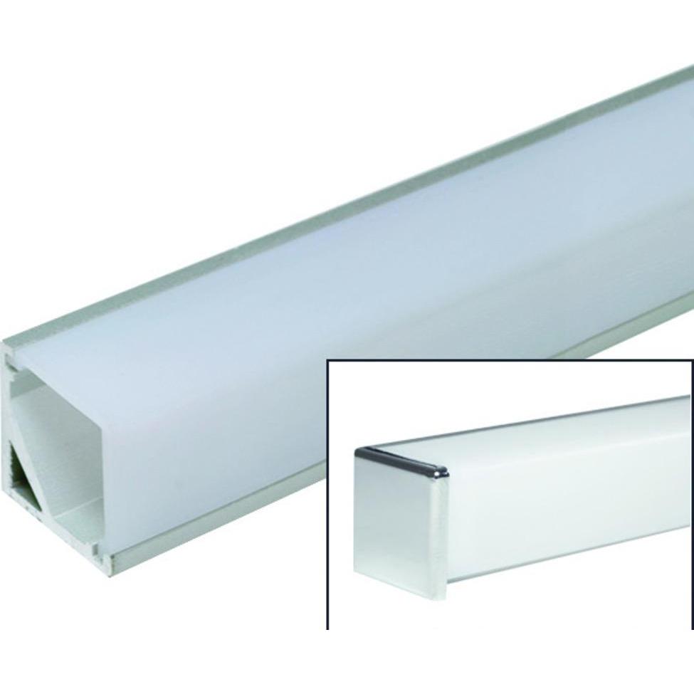 L&S, Profil + Stange, LED Anbauprofile Quattro Mini mit Lichtblende
