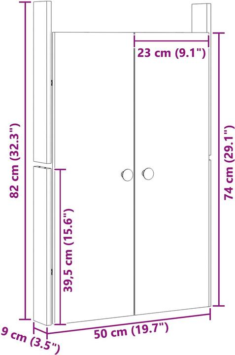 Actual product image vidaXL Küchentür