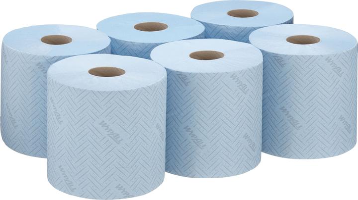 Image du produit Kimberly-Clark Clark Essuyeurs WYPALL L10 AIRFLEX bleu (KC 7494) 1 pli en AIRFLEX, Prélèvement centralisé (6 pcs)