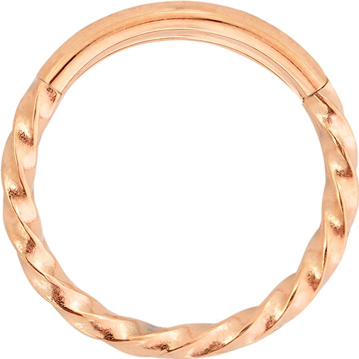 Image du produit Luamaya Twisted Click Ring - Small (Acier chirurgical 316L)
